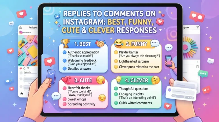 Replies to Comments on Instagram: Best, Funny, Cute & Clever Responses