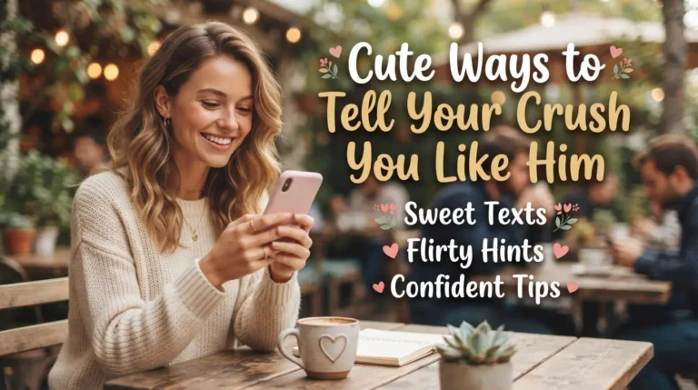 Cute Ways to Tell Your Crush You Like Him: Sweet Texts, Flirty Hints, and Confident Tips