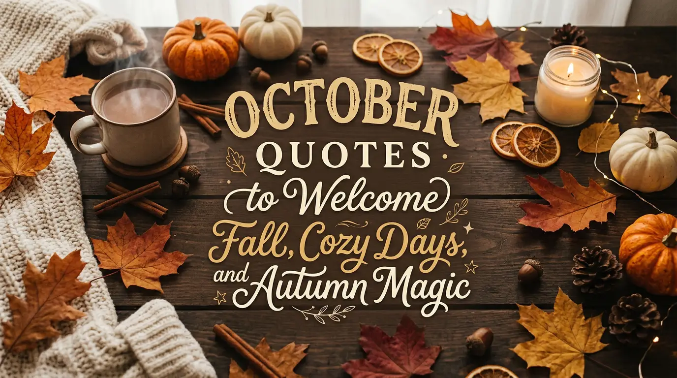 October Quotes to Welcome Fall, Cozy Days, and Autumn Magic