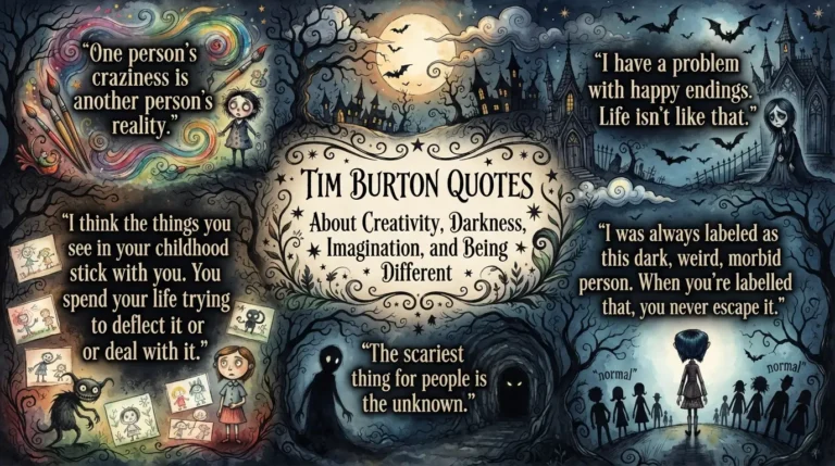 Tim Burton Quotes About Creativity, Darkness, Imagination, and Being Different